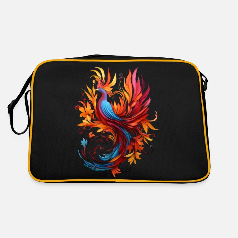 abstract Bird Retro Tasche