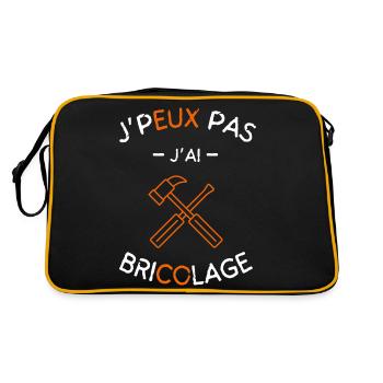 J peux pas j ai Bricolage - Sac Retro - noir/or - Dos