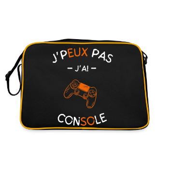 J peux pas j ai console - Sac Retro - noir/or - Dos