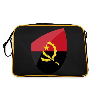 Drapeau Angola - Sac Retro - noir/or - Dos