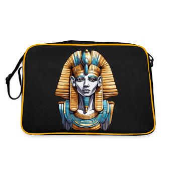 Egypt / Pharaoh / Mummies / Hieroglyphics / Sphinx - Retro Bag - black/gold - Back