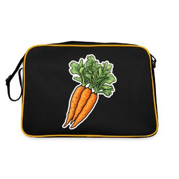 Carrot bunch - Retro Bag - black/gold - Back