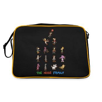 All in one with outline - Retro Bag - black/gold - Back