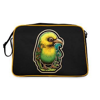 Kiwi - Sac Retro - noir/or - Dos