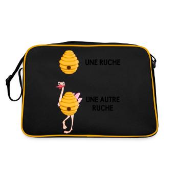 a beehive and other hive - Retro Bag - black/gold - Back
