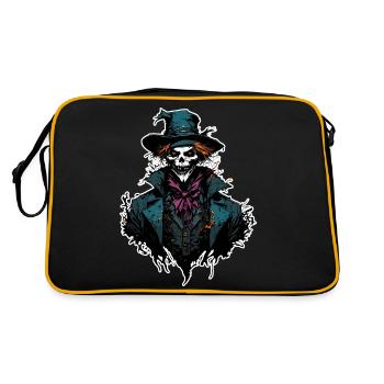 Épouvantail / Ouvrier de la moisson / Champ de maïs / Champ - Sac Retro - noir/or - Dos
