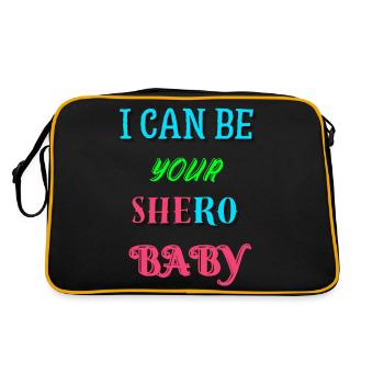 Je peux être votre Shero - Sac Retro - noir/or - Dos