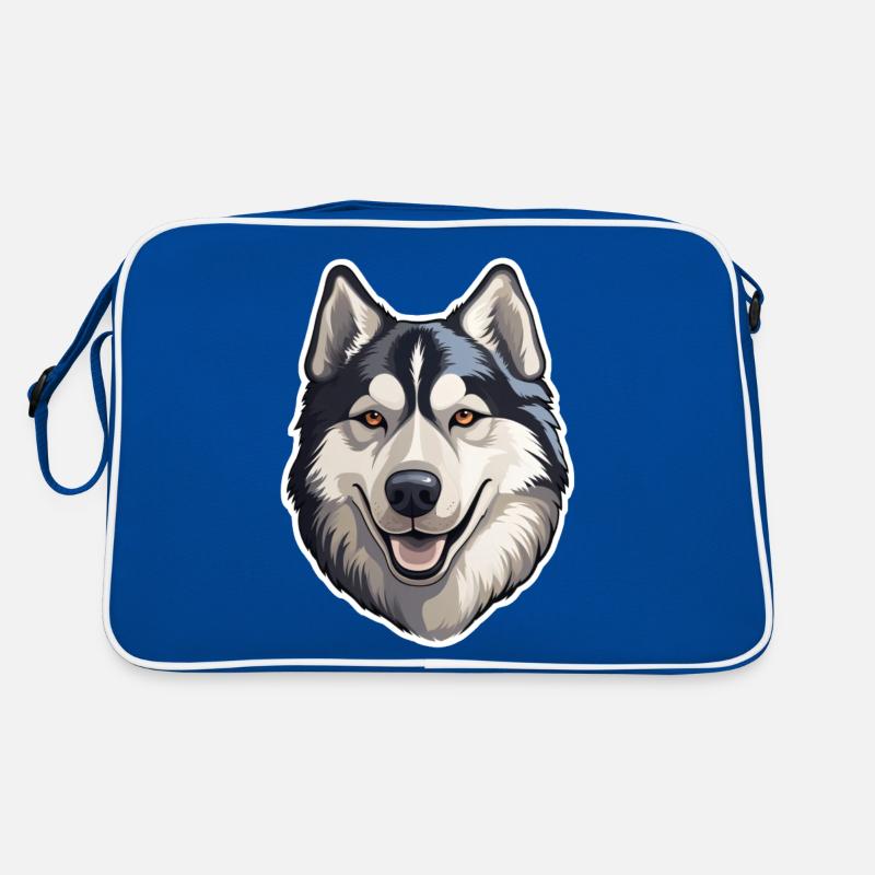 Siberian Husky Retro Bag