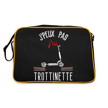 J peux pas j ai Trottinette - Sac Retro - noir/or - Dos