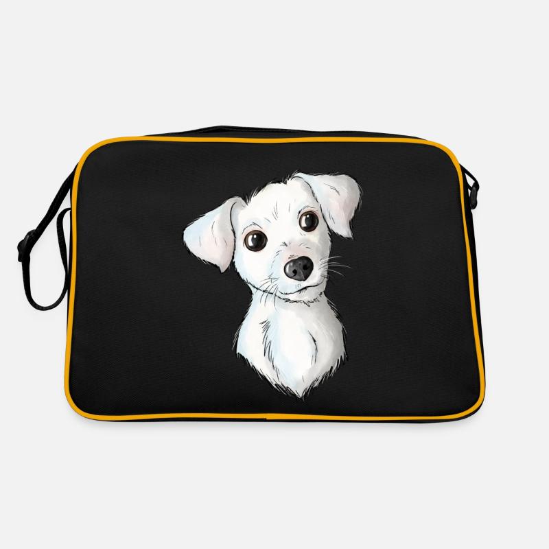 Jack Russell Pattern 2 Retro Bag