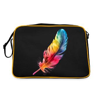 Bird feather: Lightweight with ingenious function - Retro Bag - black/gold - Back