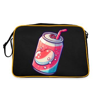 Soda Can - Vintage Barware - Retro Bag - black/gold - Back