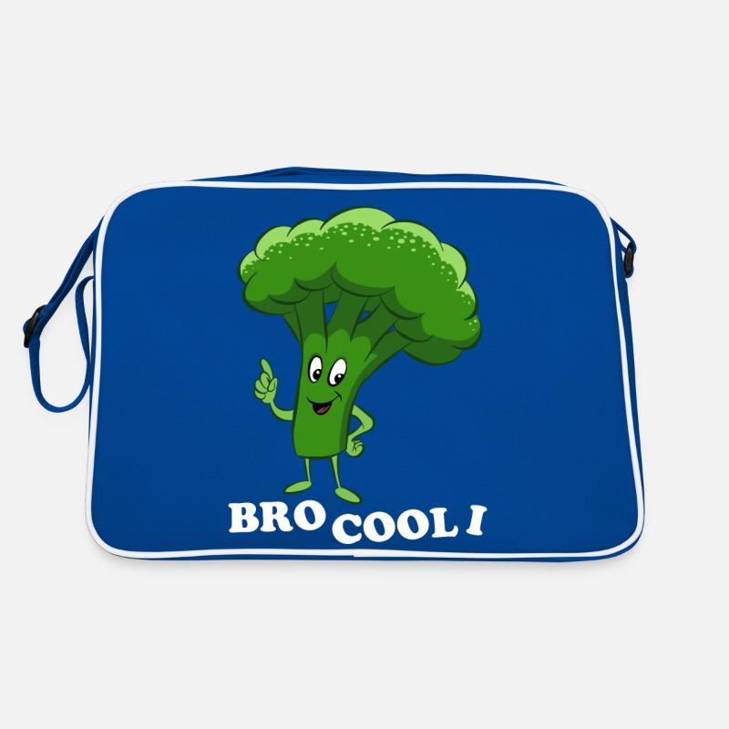 Bro Cool I - Broccoli, Vegetables, Vegetarian, Vegan Retro Bag