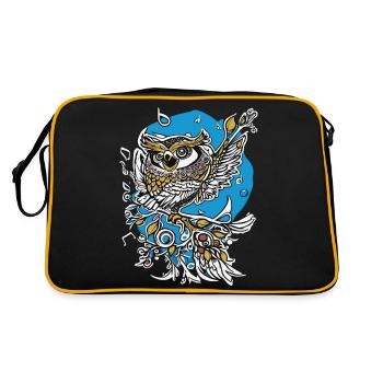 EULE - Retro Tasche - Schwarz/Gold - Hinten