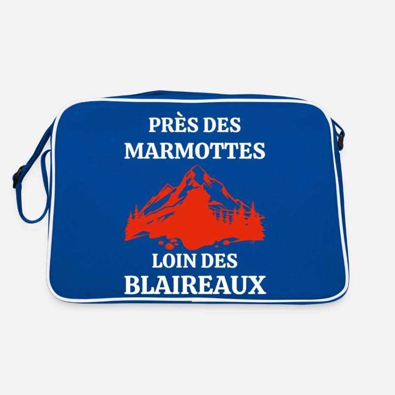 in der Nähe der Murmeltiere Weit weg von den Dachsen Retro Tasche