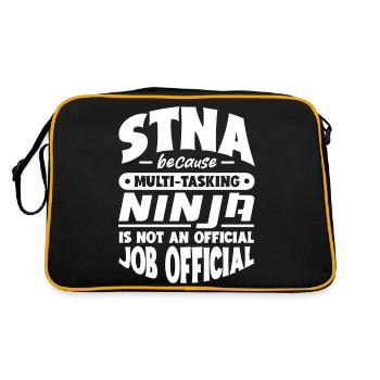STNA because multi-tasking Ninja is not official - Retro Bag - black/gold - Back