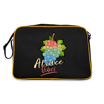 Alsace Vibes - Retro Bag - black/gold - Back