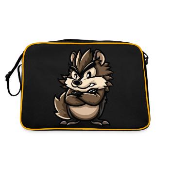 hérisson - Sac Retro - noir/or - Dos