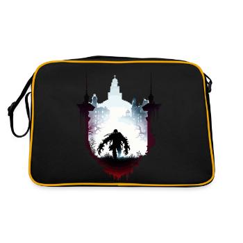 Die Mumie - Retro Tasche - Schwarz/Gold - Hinten