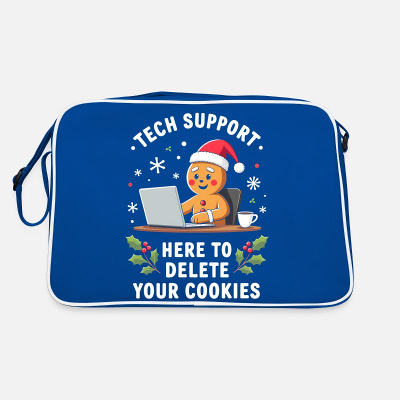 Tech Support, I'm here to delete your cookies Retro Tasche