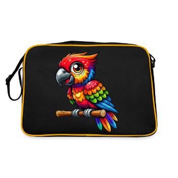 Perroquet - Sac Retro - noir/or - Dos