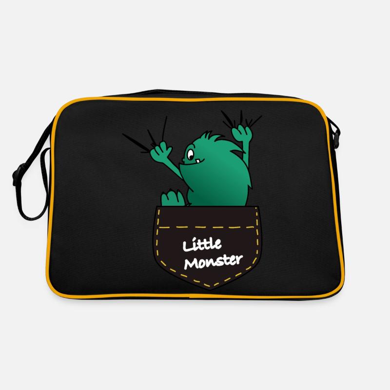 Monster 2 - Retro Tasche - Schwarz/Gold