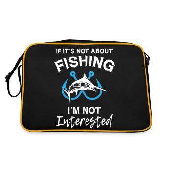 S’il ne s’agit pas de pêche, je ne suis pas intéressé - Sac Retro - noir/or - Dos