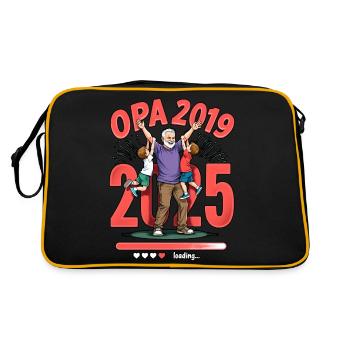 Opa Loading - 2019/2015 - Retro Tasche - Schwarz/Gold - Hinten