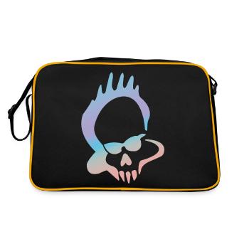Logo Mansi Venice - Retro Tasche - Schwarz/Gold - Hinten