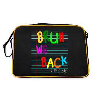 Bruh We Back Enseignants Premier jour 2ème années - Retro Bag - black/gold - Back