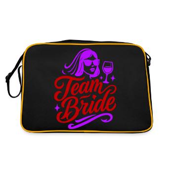 Équipe mariée bachelorette - Sac Retro - noir/or - Dos