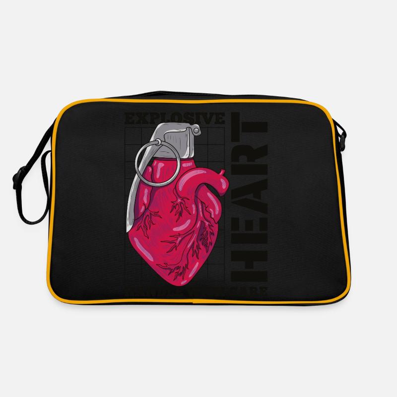 Exploding Heart Retro Bag