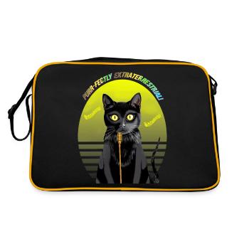 Star Cat: Singing The Blues - Retro Bag - black/gold - Back