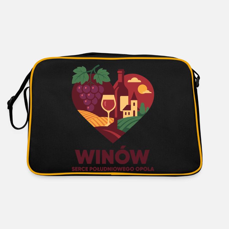 Winów – le cœur du sud d’Opole - Sac Retro - noir/or