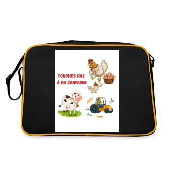 Don't touch my campaign - Retro Bag - black/gold - Back