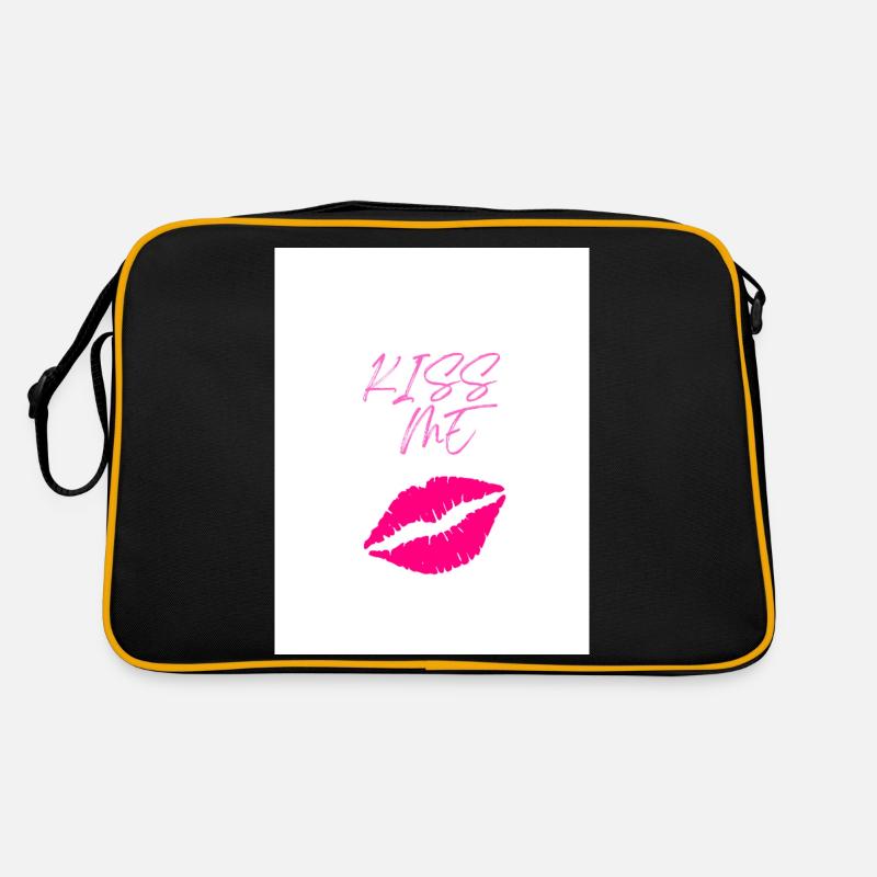 Kiss M e - Sac Retro - noir/or