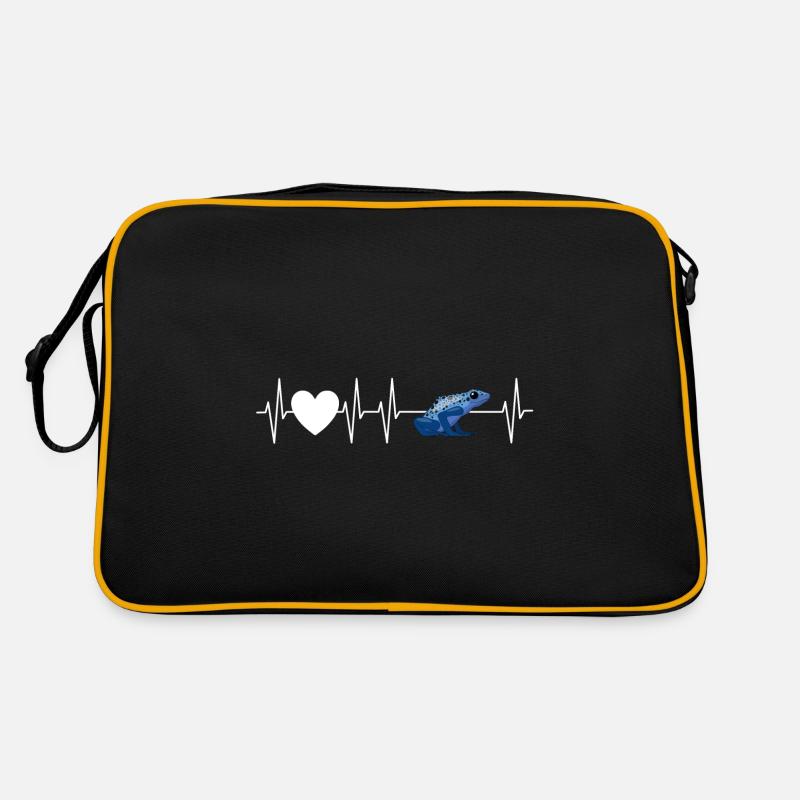 Frog Heartbeat - Poison Dart Frog Dendrobat Retro Bag