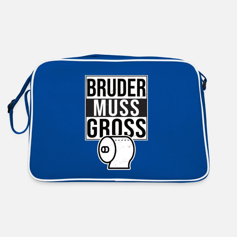 Bruder Muss Los Gross Groß Streamer Meme Geschenk Retro Tasche