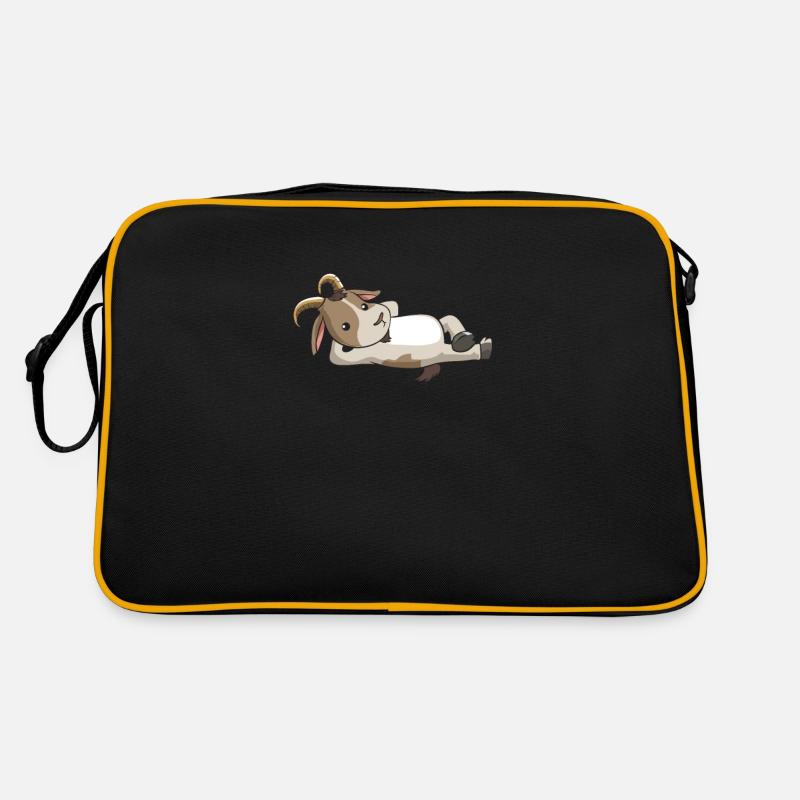 Ziege Ziegen Flüsterer Ziegenbock Goat Geschenk Retro Tasche
