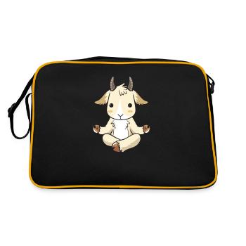 Yoga chèvre chèvre billy chèvre chèvre cadeau - Sac Retro - noir/or - Dos
