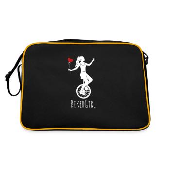Conception de fille de motard pour monocycliste - Sac Retro - noir/or - Dos
