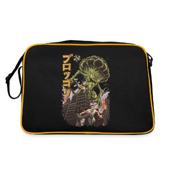 Brocoli Japon Monstre Kaiju Anime Manga Cadeau - Sac Retro - noir/or - Dos