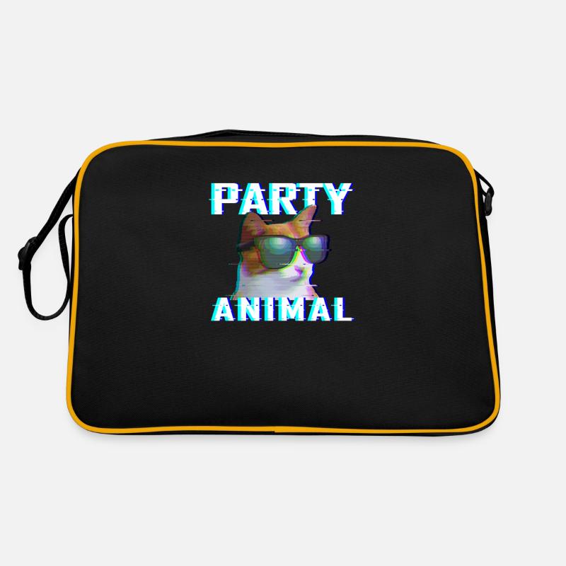 Party Tier EDM Rave Electro Dubstep Hardstyle Retro Tasche