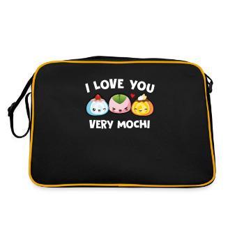 I Love You Very Mochi cadeau de glace japonaise - Sac Retro - noir/or - Dos