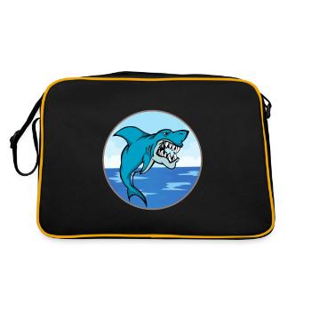 megalodon - Retro Bag - black/gold - Back