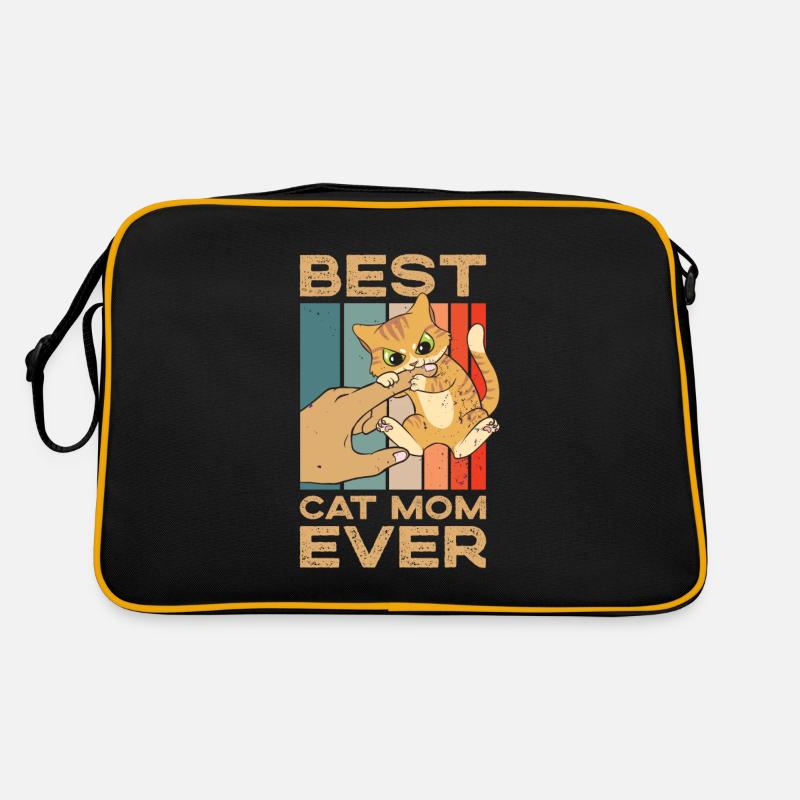 Vintage Best Cat Mom Ever Kätzchen Mutter Katzen Retro Tasche