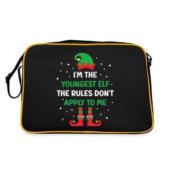 Je suis le plus vieil elfe que je fais Les règles correspondant à Elf C - Sac Retro - noir/or - Dos