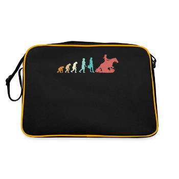 Evolution Sliding Stop | Western Riding - Retro Tasche - Schwarz/Gold - Hinten