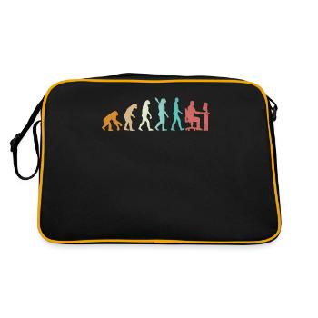 Evolution Programmer Coder Gamer Developer Geek - Retro Bag - black/gold - Back