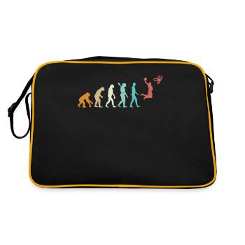 Evolution Of Basketball - Retro Bag - black/gold - Back